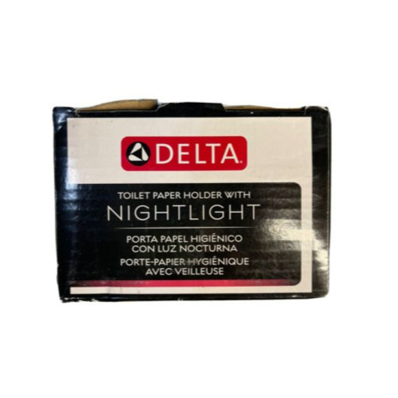 Delta Toilet PaperHolder with Nightlight Spot shield brushed nickel EXTLED50-BN - Picture 4 of 4